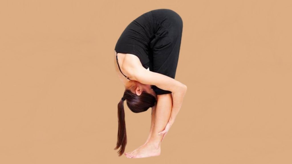 standing forward bend yoga pose